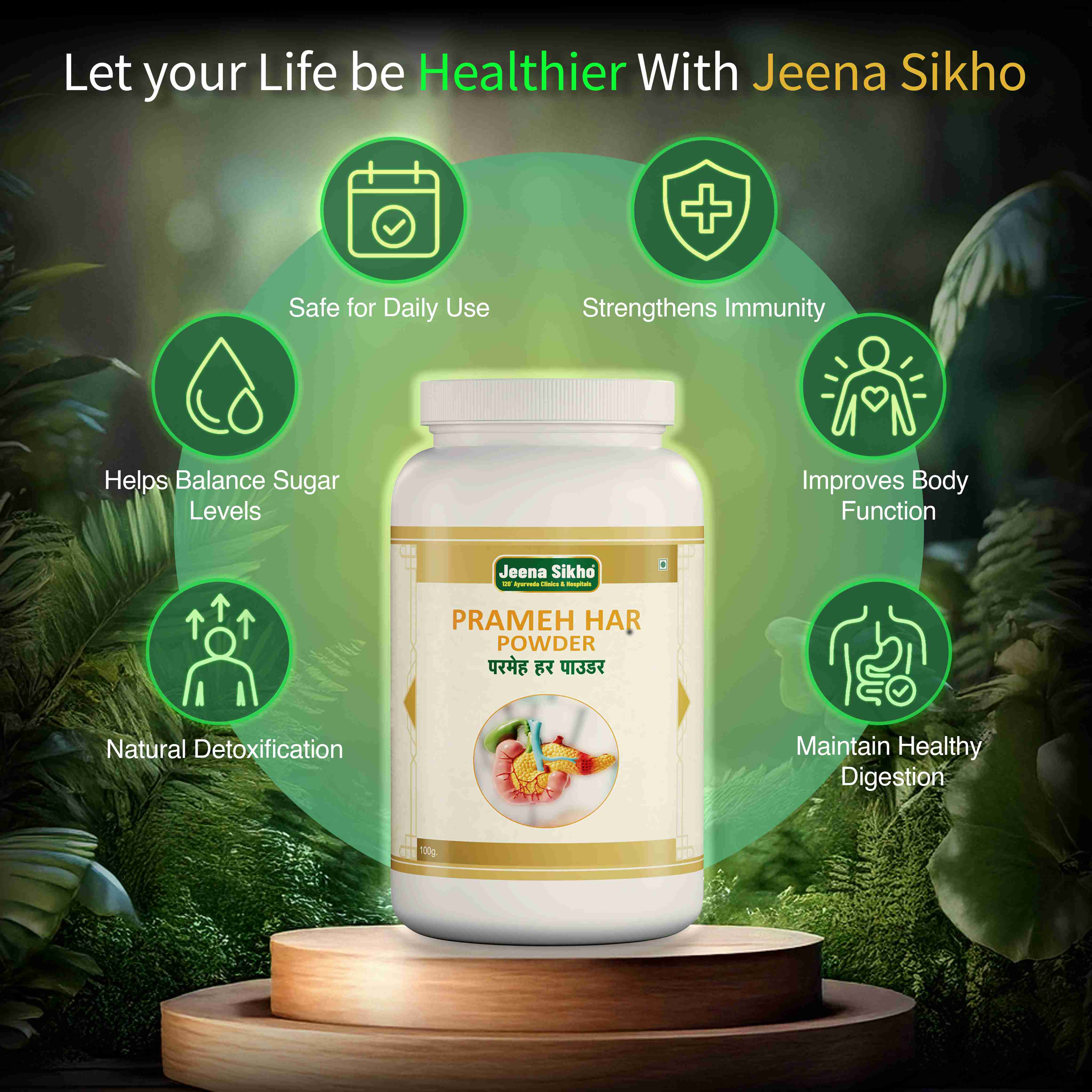 Prameh Har Powder | Herbal Diabetes Care Powder for Blood Sugar & Daily Energy - Image 3