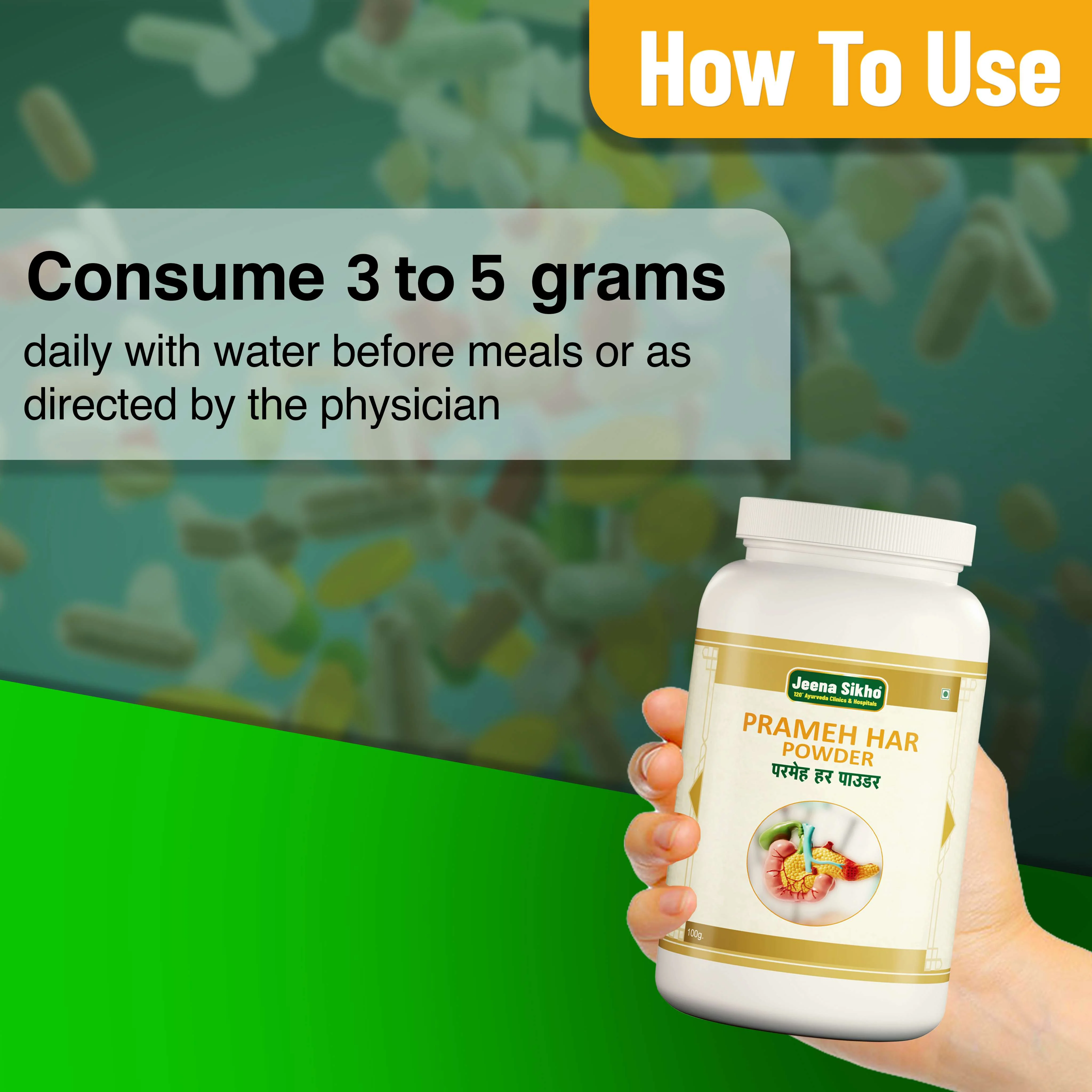 Prameh Har Powder | Herbal Diabetes Care Powder for Blood Sugar & Daily Energy - Image 5