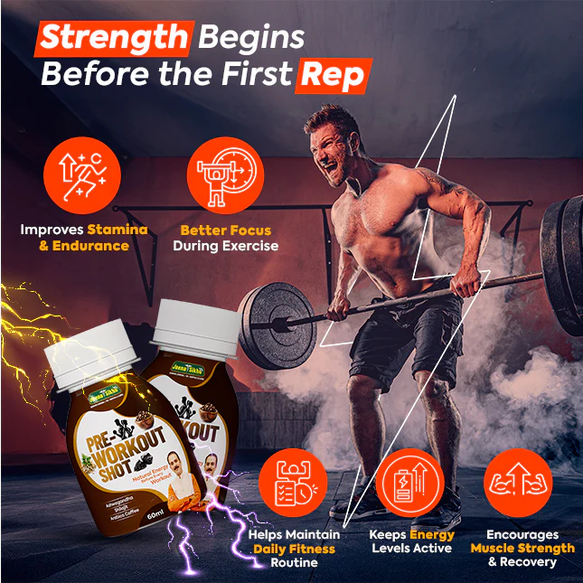 Pre-Workout Shot | Ayurvedic Energy & Stamina Support | 60 ml, Pack of 9 - Image 6