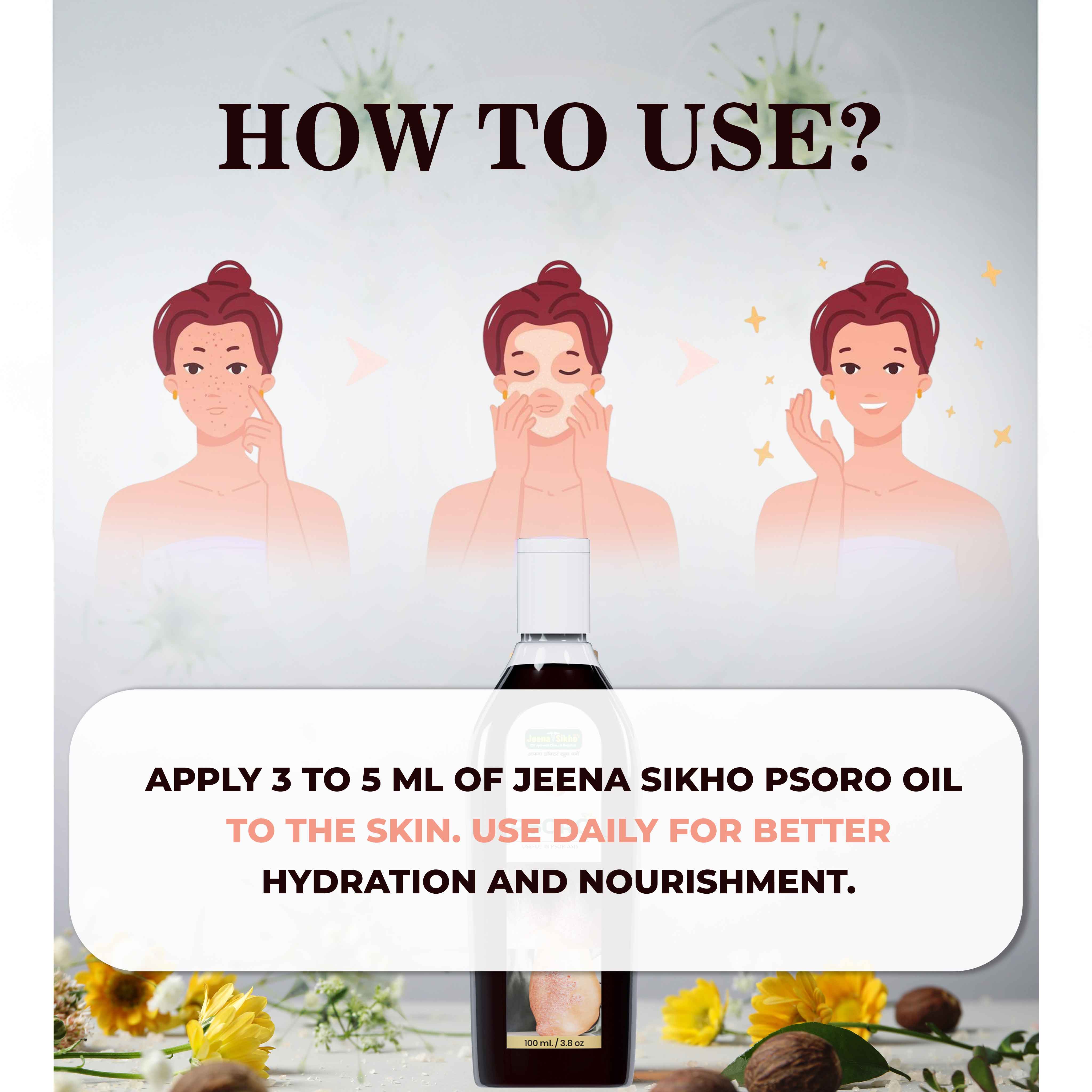 Psoro Oil | Ayurvedic Psoriasis Care Oil for Itching, Scaling & Dry Skin - Image 5
