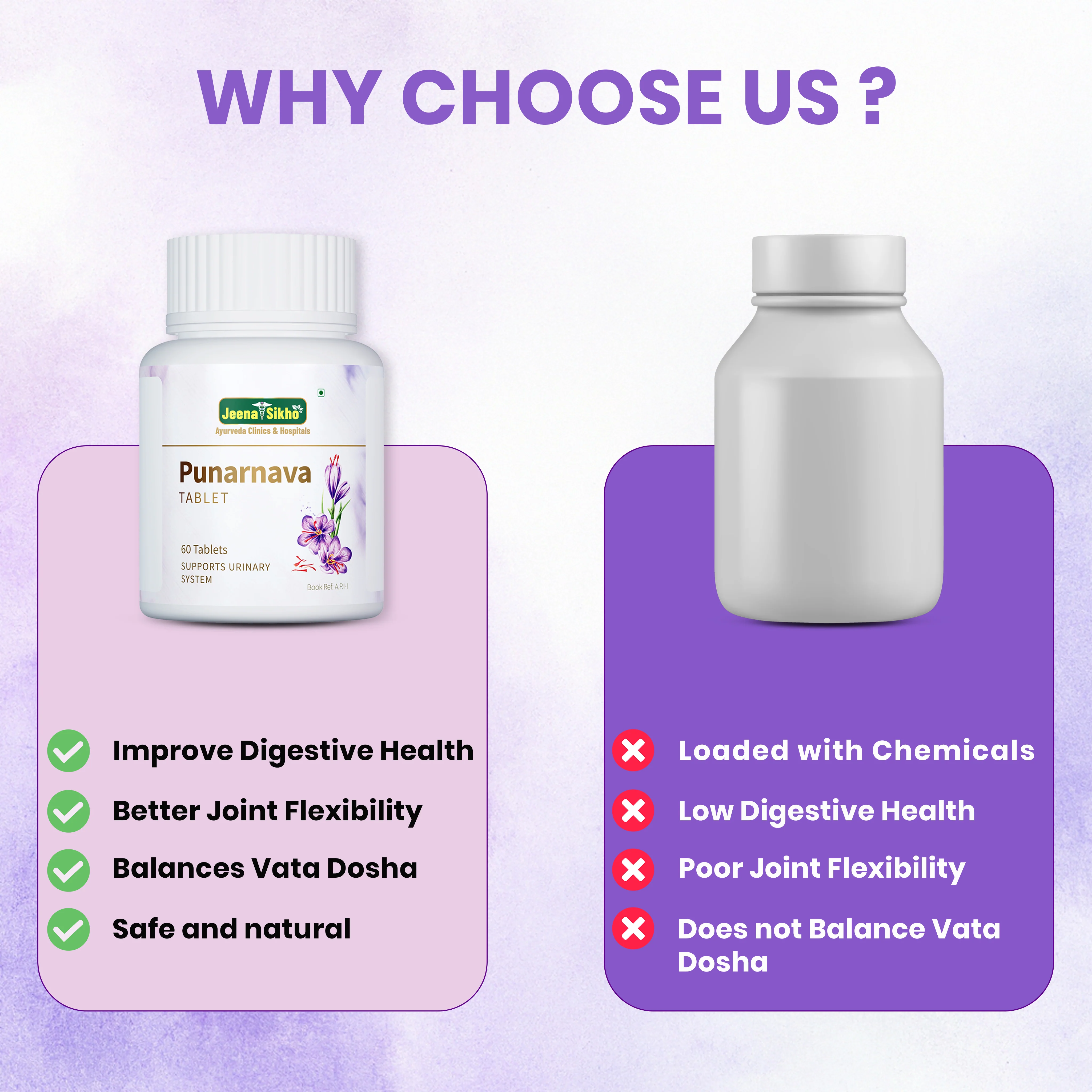 Punarnava Tablets | Kidney–Liver Support, Swelling Care, Joint Flexibility, Digestion & Vata Balance - Image 7