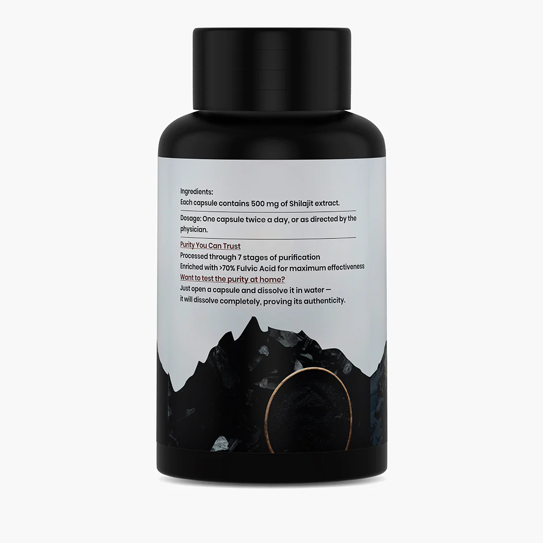 Pure Shilajit Capsules for Strength | Ayurvedic Power, Stamina Builder - Image 10