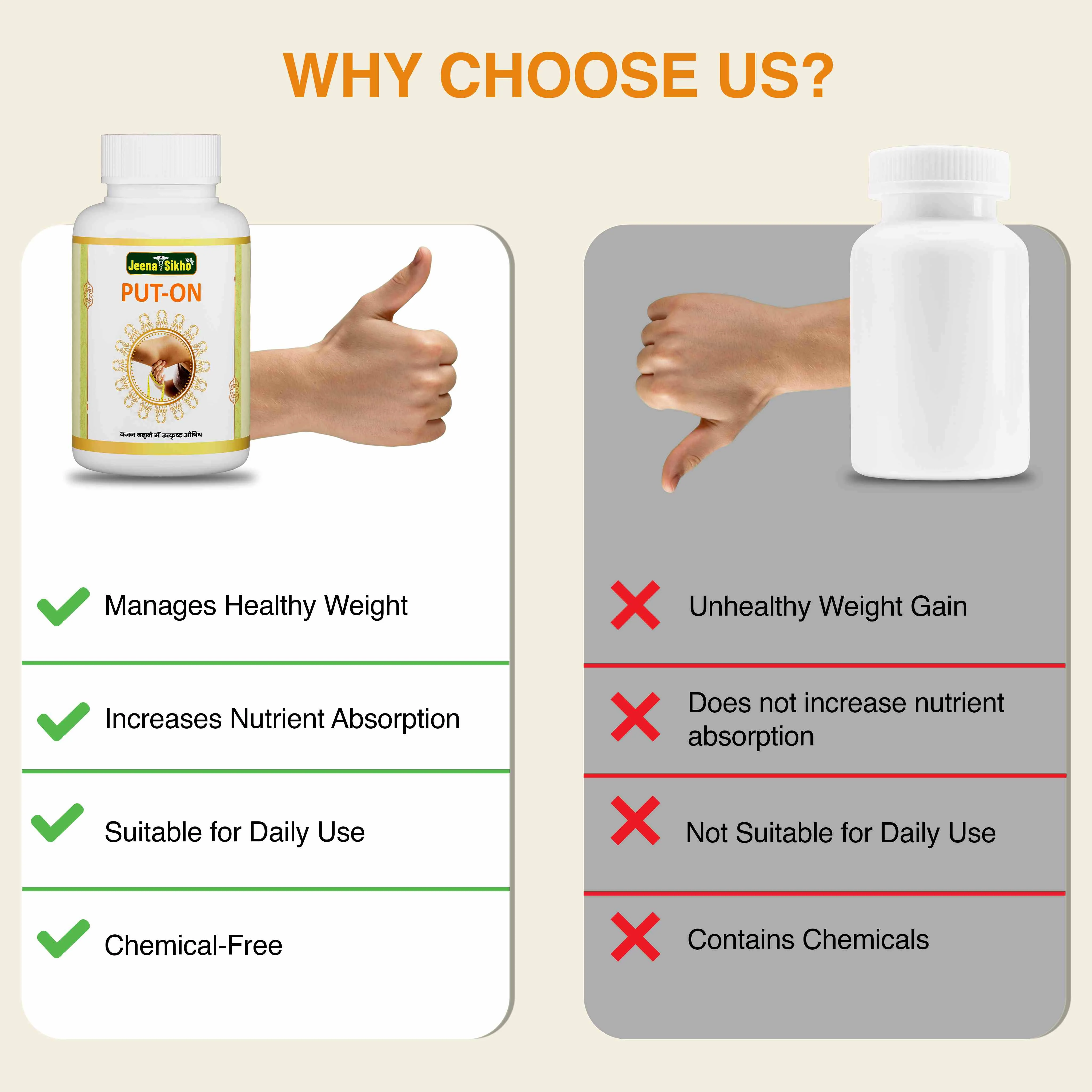 Put-On Capsules | Ayurvedic Weight Gain & Appetite Support Capsules - Image 5