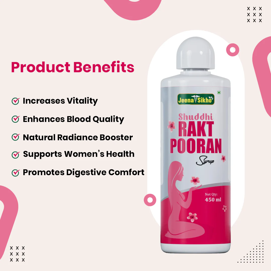 Rakt Pooran Syrup | Hormonal Balance, Better Digestion & Energy - Image 2