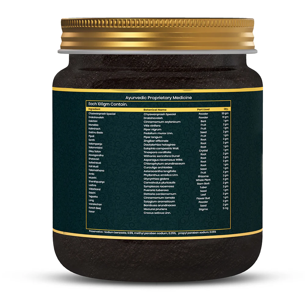 Shatayu Prash | Ayurvedic Chyawanprash for Strength, Stamina and Daily Wellness, For Kids & Adults, Made with Kesar & Salampanja - Image 8