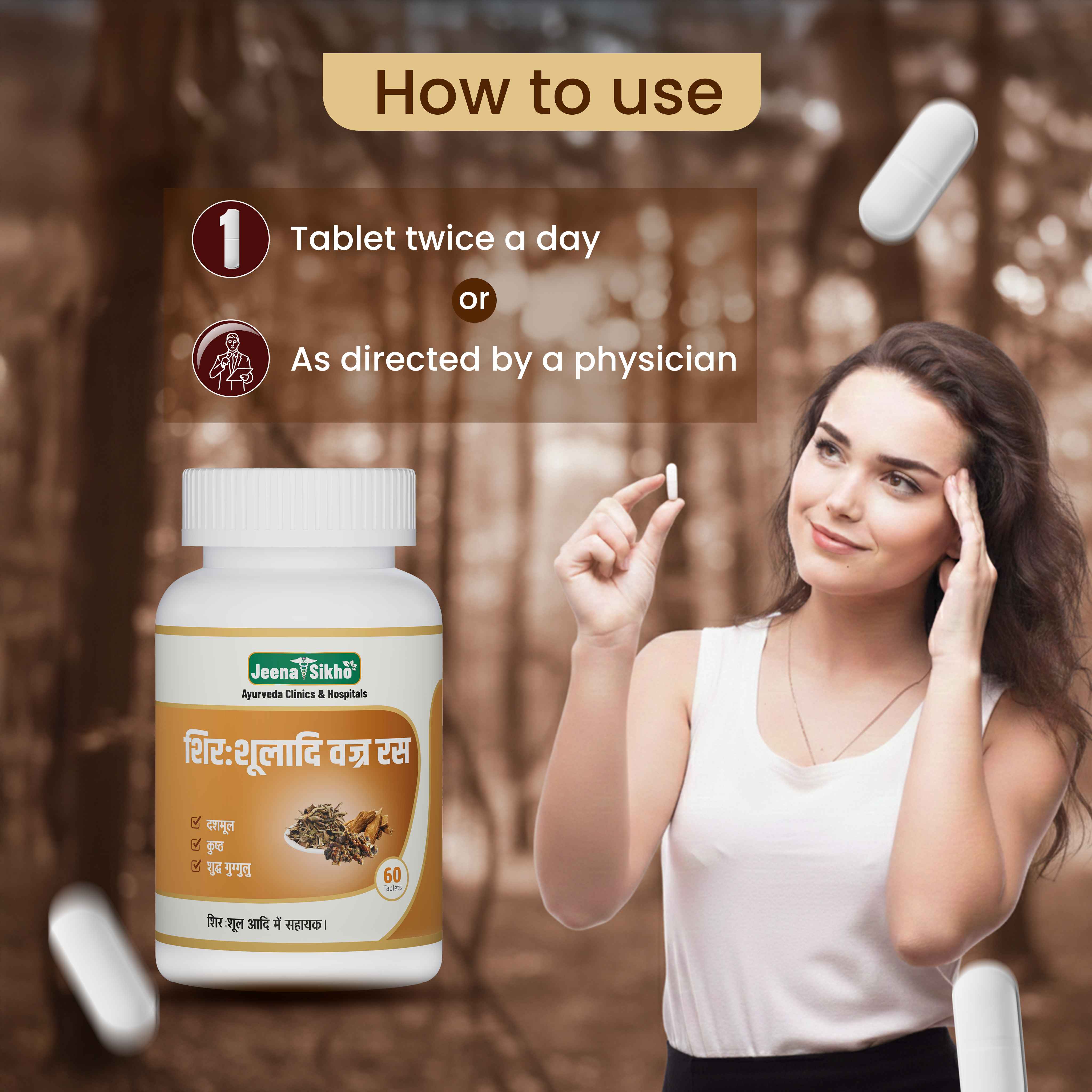 Shirsholadi Vajra Ras | Ayurvedic Headache & Stress Support Tablets - Image 4