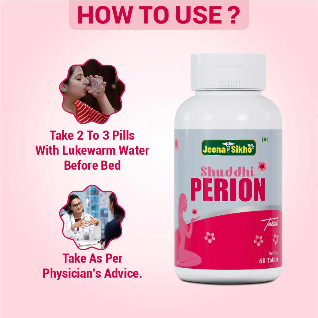 Shuddhi Perion Tablets | Menstrual Pain, Heavy Bleeding & Period Cycle Support - Image 4