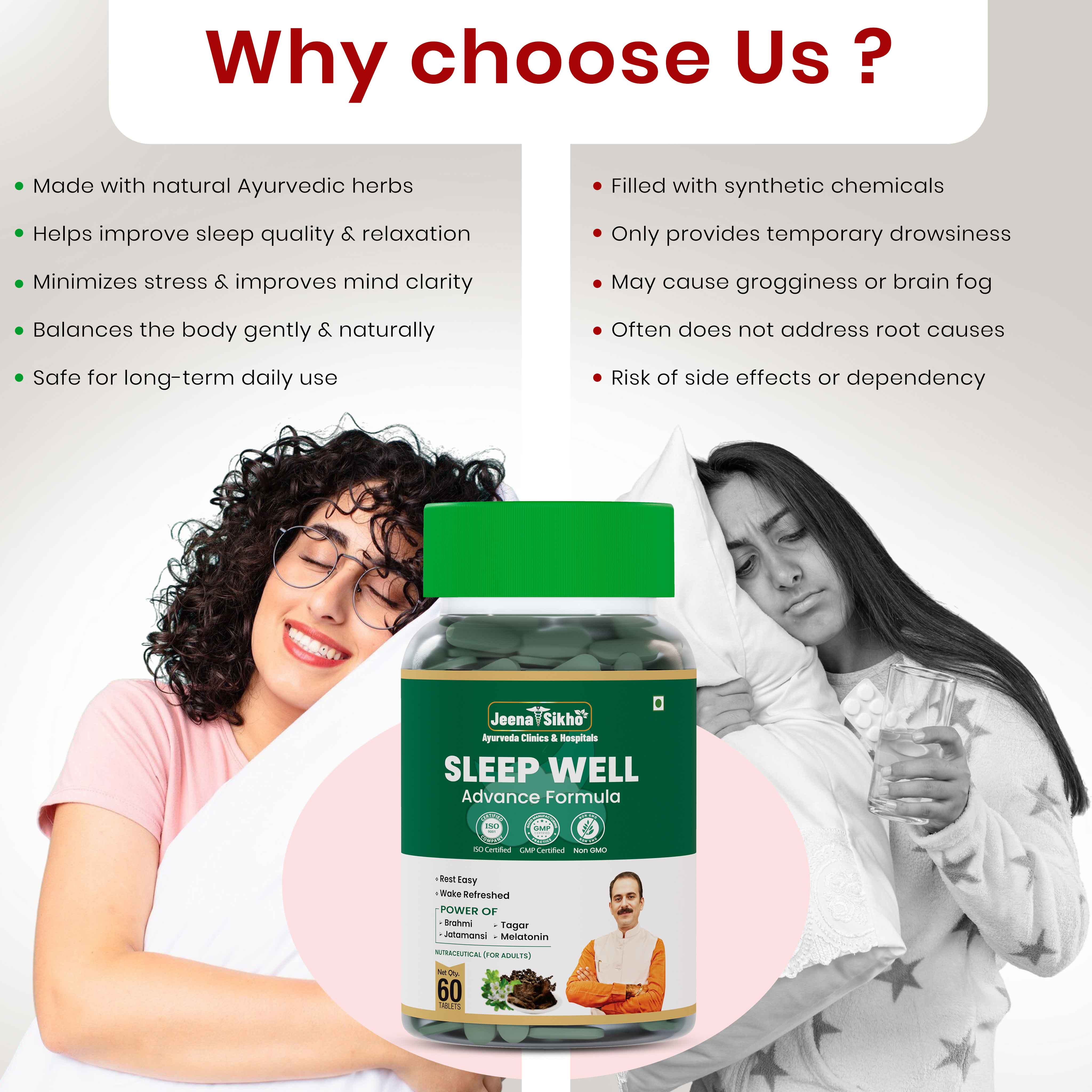 Sleep Well | Ayurvedic Herbal Tablets for Stress Support & Deep Sleep - Image 5