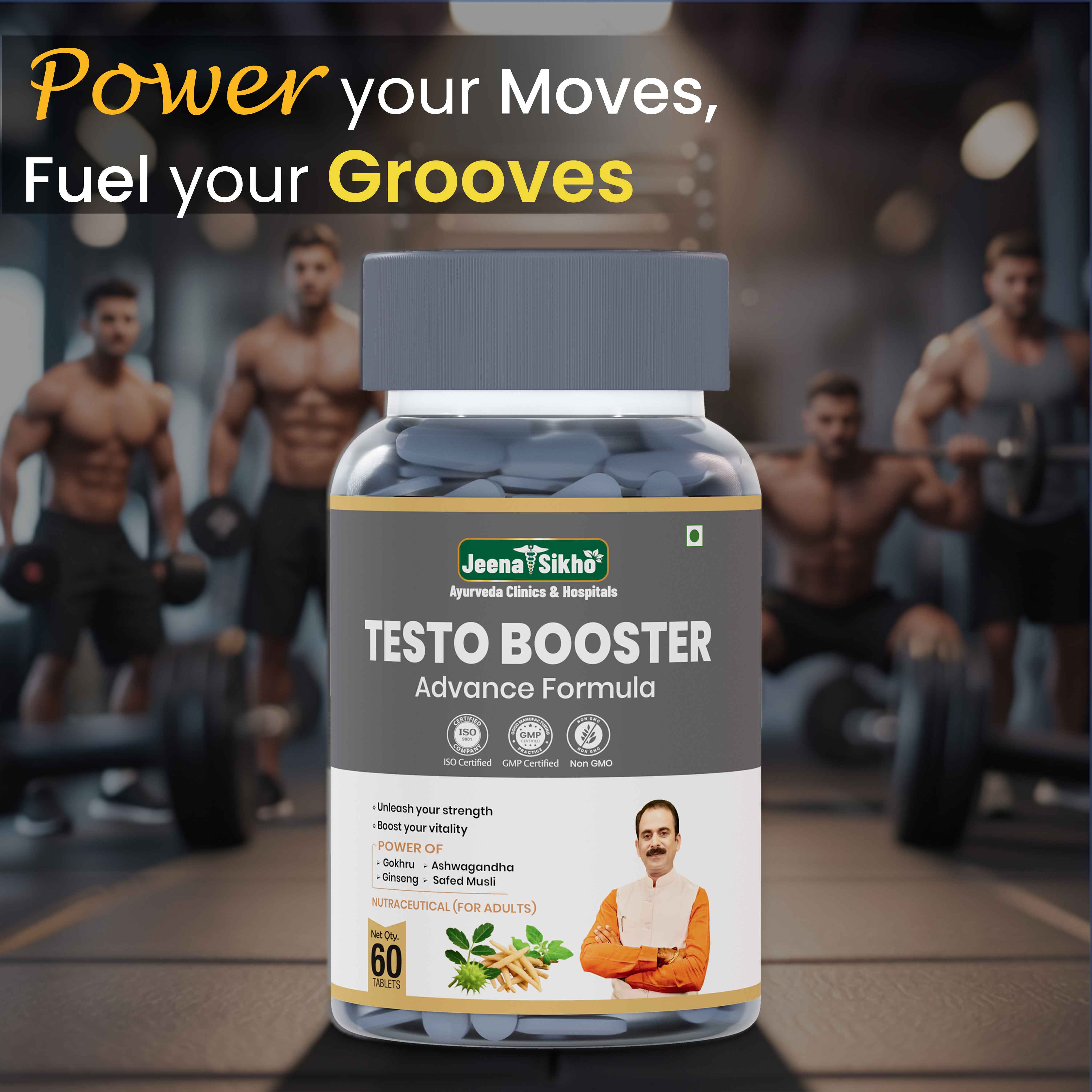 Natural Testo Booster for Men with Herbal Stamina & Vitality Support - Image 3