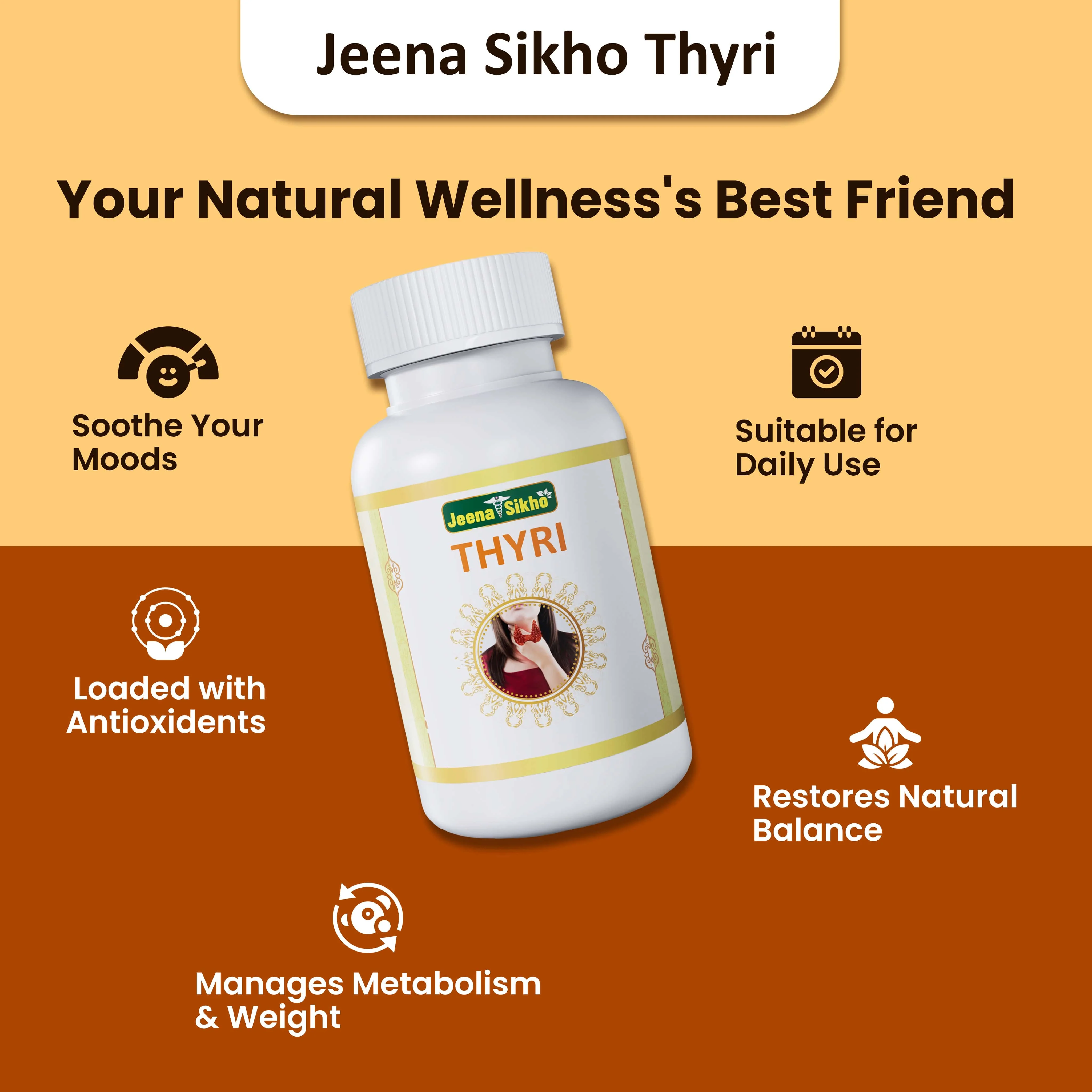Thyri Capsules | Ayurvedic Thyroid Balance, Metabolism & Energy Support | Herbal Wellness Supplement - Image 3