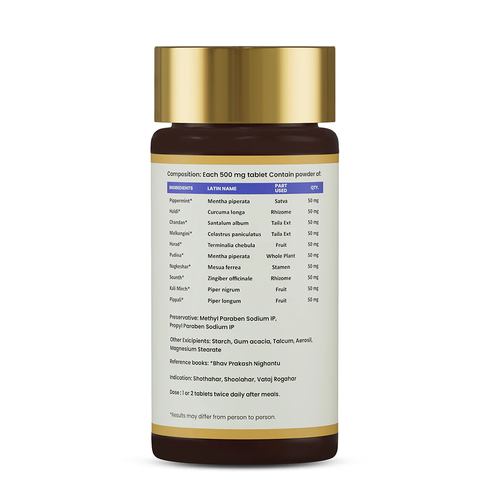 Vata Hara Rasa Vati | Ayurvedic Tablets for Vata Balance, Joint Comfort & Digestive Support - Image 4