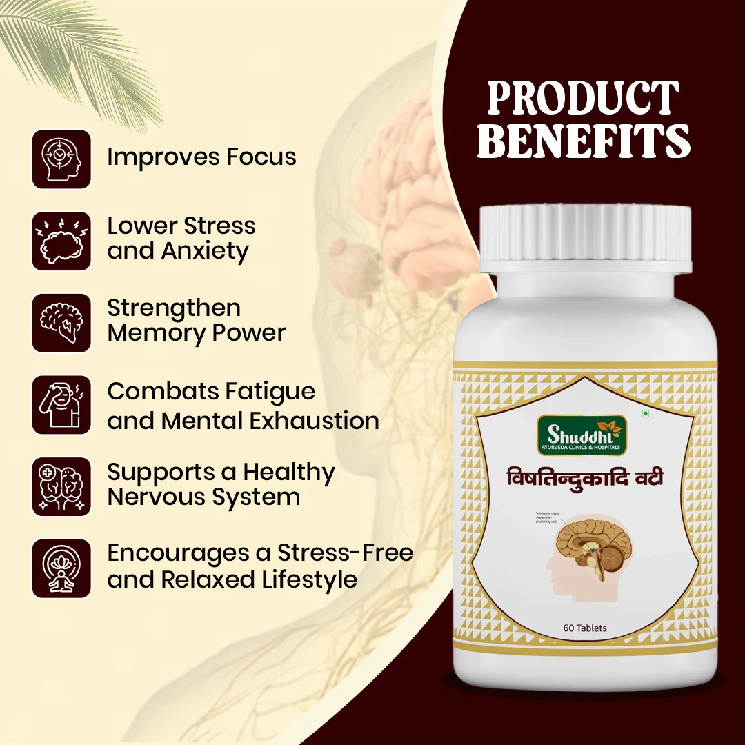 Vishtindukadi Vati | Ayurvedic Mind Wellness, Memory Enhancement & Stress Management Tablets - Image 3