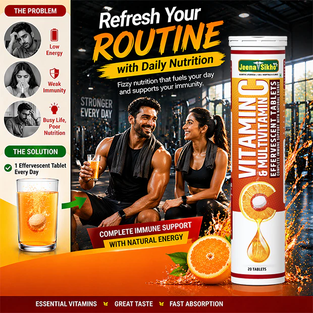 Vitamin C & Multivitamin Effervescent Tablets | Helps with Immunity, Skin Health & Daily Energy | Fizz Tablets for Easy Consumption - Image 5