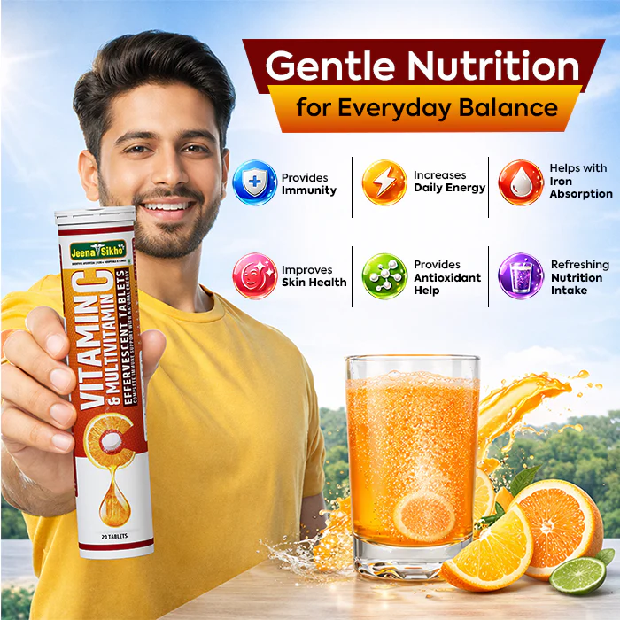 Vitamin C & Multivitamin Effervescent Tablets | Helps with Immunity, Skin Health & Daily Energy | Fizz Tablets for Easy Consumption - Image 6